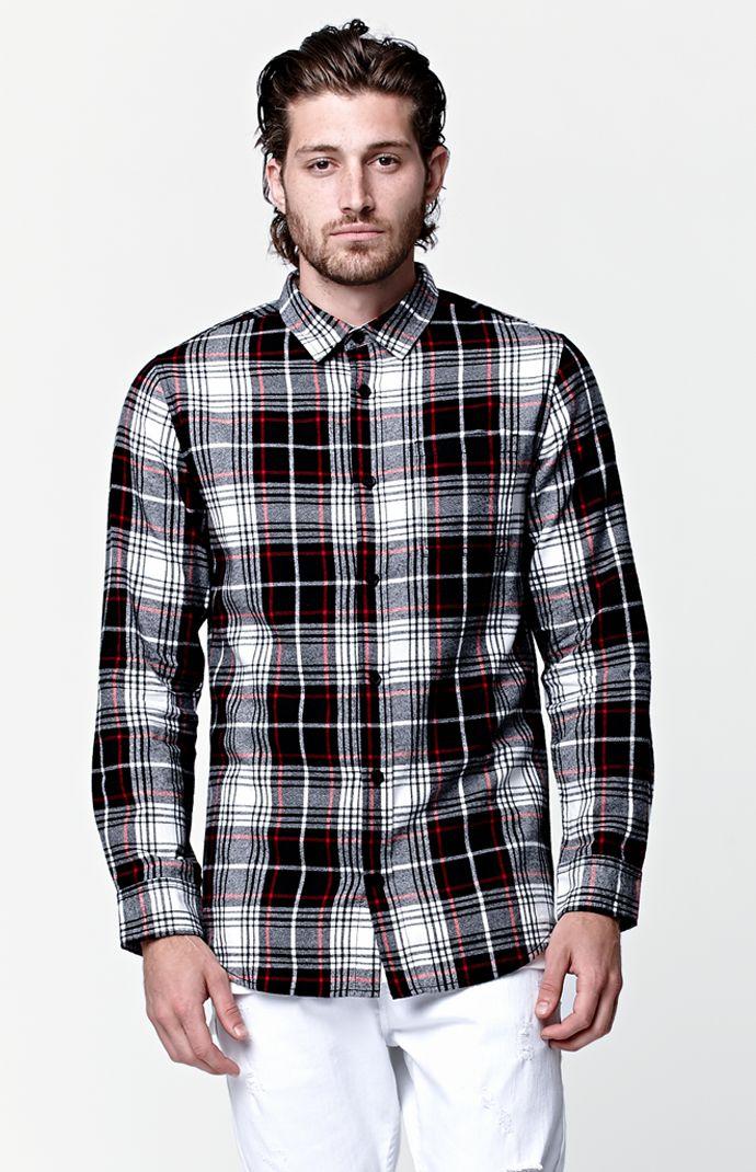 On The Byas Dennis Zip Long Sleeve Button Up Shirt