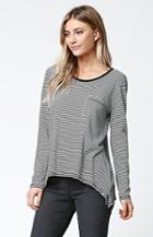 Volcom Lived In Stripe Long Sleeve Top