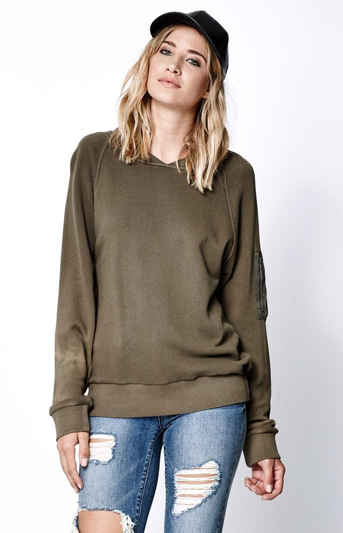 Obey Berlin Raglan Crew Neck Sweatshirt