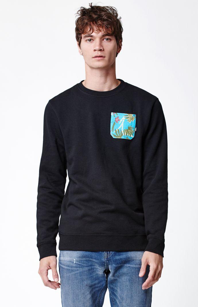 Vans Floral Pocket Crew Neck Sweatshirt