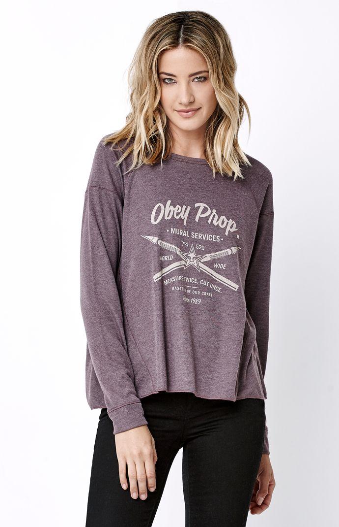 Obey Mural Cassandra Long Sleeve T-shirt