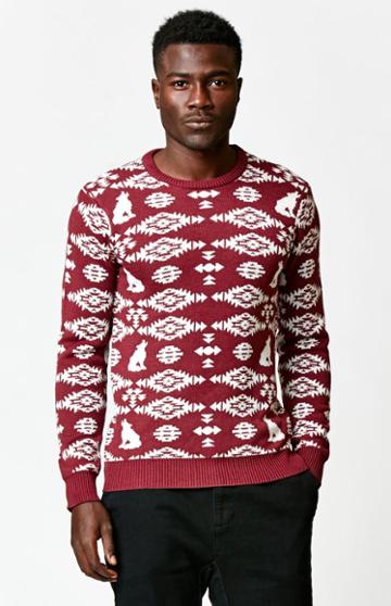 On The Byas Lee Jacquard Print Sweater