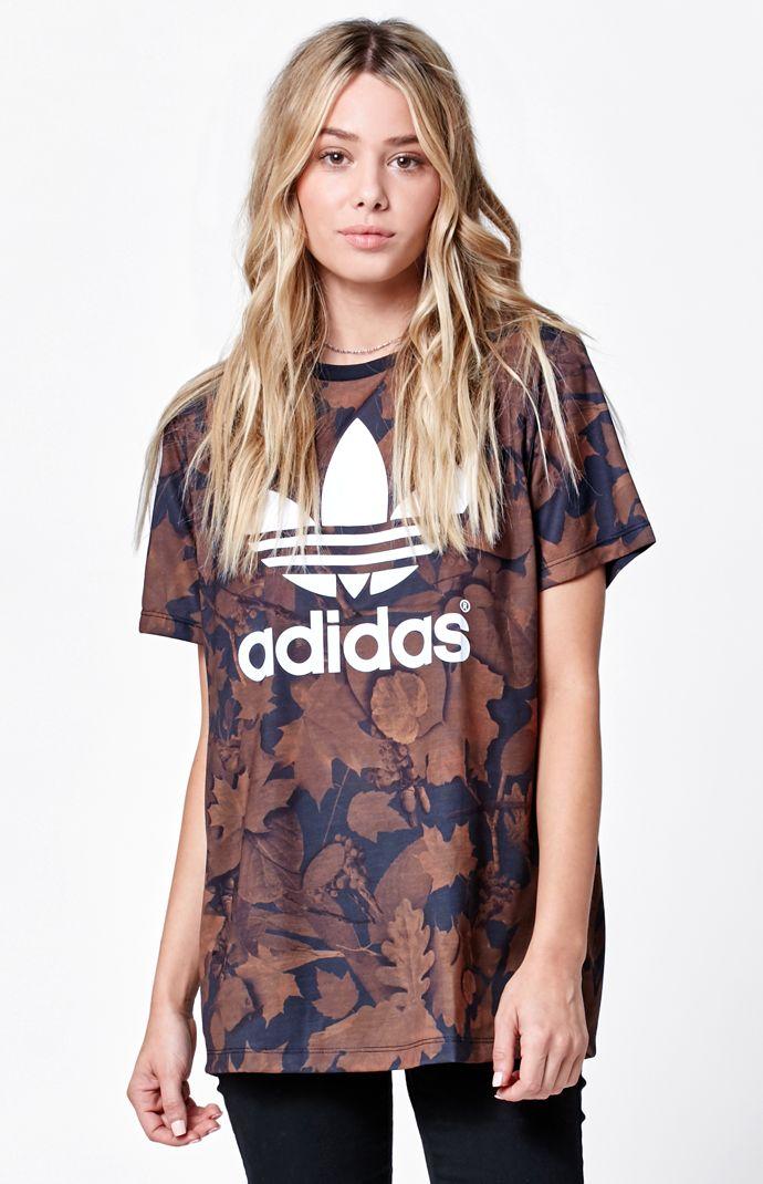 Adidas Leaf Camo Boyfriend T-shirt