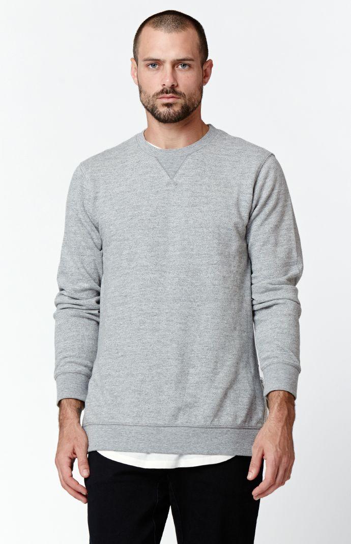 On The Byas Galley Side Zip Crew Neck Sweatshirt