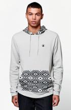 Volcom Contrast Geo Hooded Long Sleeve Shirt
