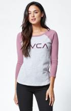Big Rvca Raglan T-shirt