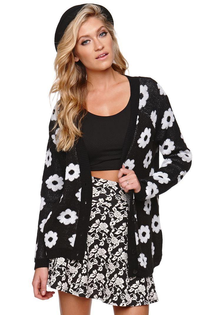La Hearts Womens La Hearts Sweater - La Hearts Daisy Cardigan