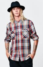 Brixton Bowery Navy Flannel Shirt