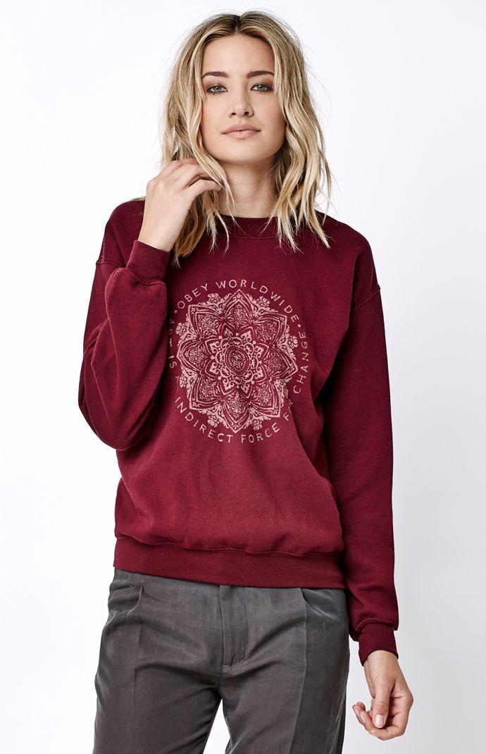 Obey Vintage Throwback Crew Neck Sweatshirt