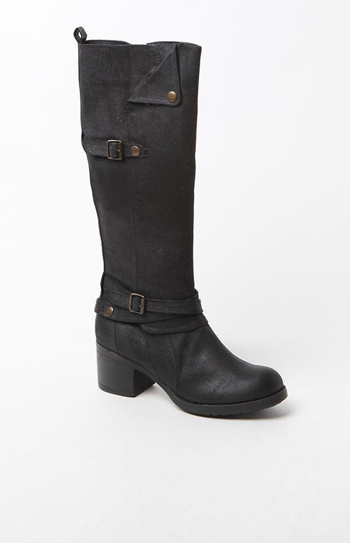 Mia Sabato Faux Leather Riding Boots
