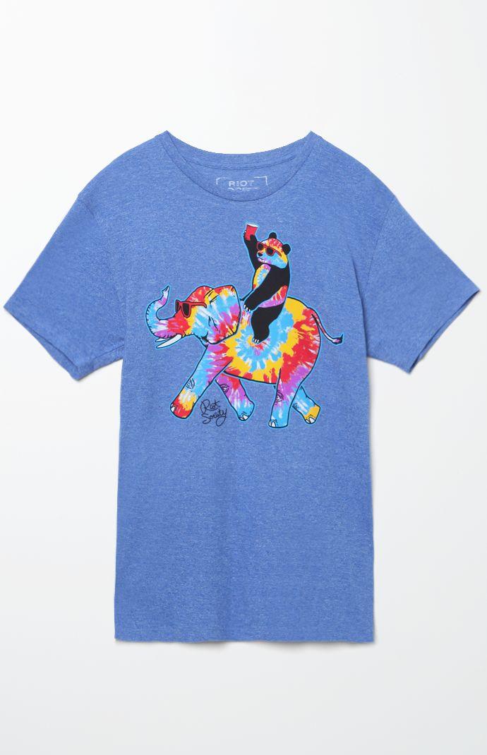 Riot Society Trippy Elephant Ride T-shirt