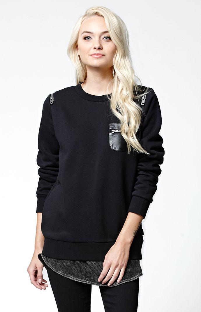 Rvca Sneak Out Fleece Pullover Sweatshirt