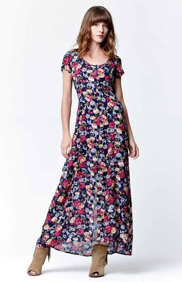 Billabong Dark Romance Maxi Dress