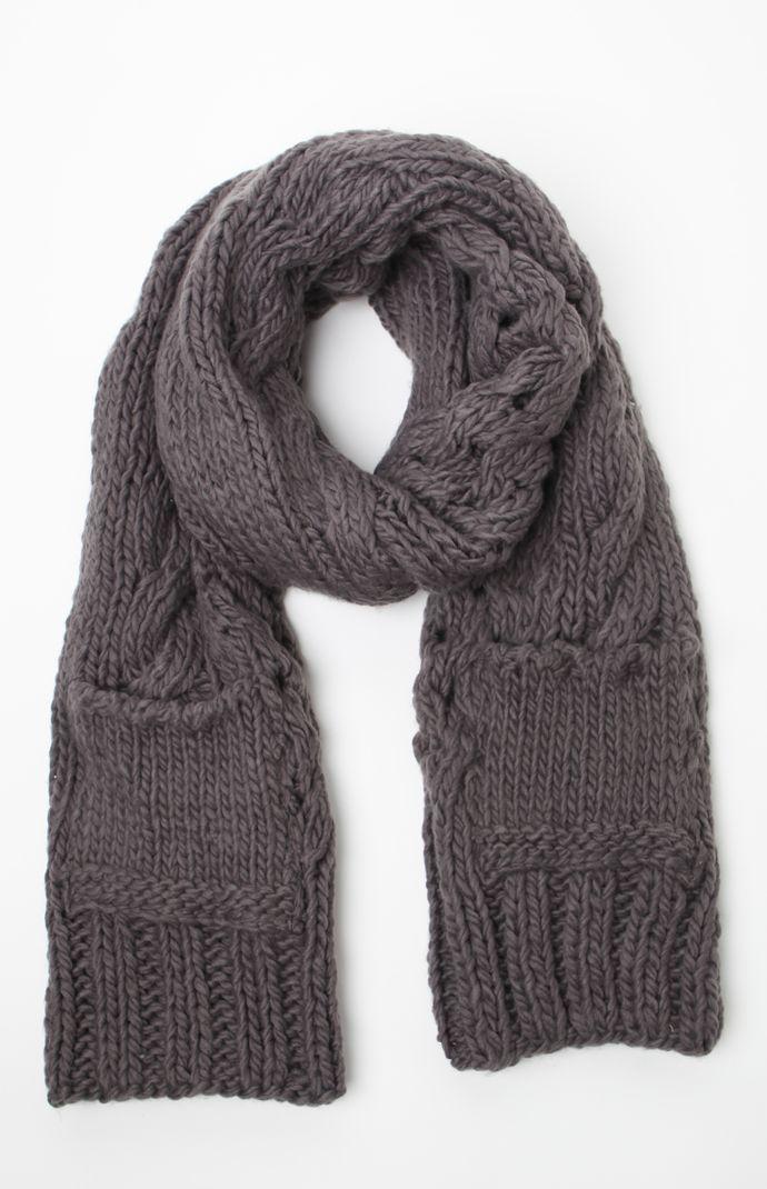 Lemon Legwear Oversized Scarf With Pockets