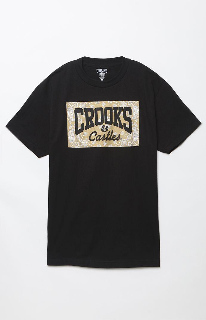 Crooks And Castles Core Logo Gold T-shirt