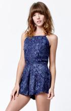 Billabong Dark Bloom Open Back Romper