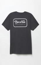 Brixton Grade Standard White & Charcoal T-shirt