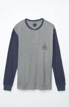 Obey Angle Long Sleeve Henley T-shirt