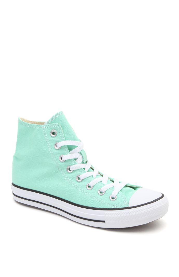 Converse Womens Converse Shoes - Converse Chuck Taylor All Star Mint Hi Top Sneakers