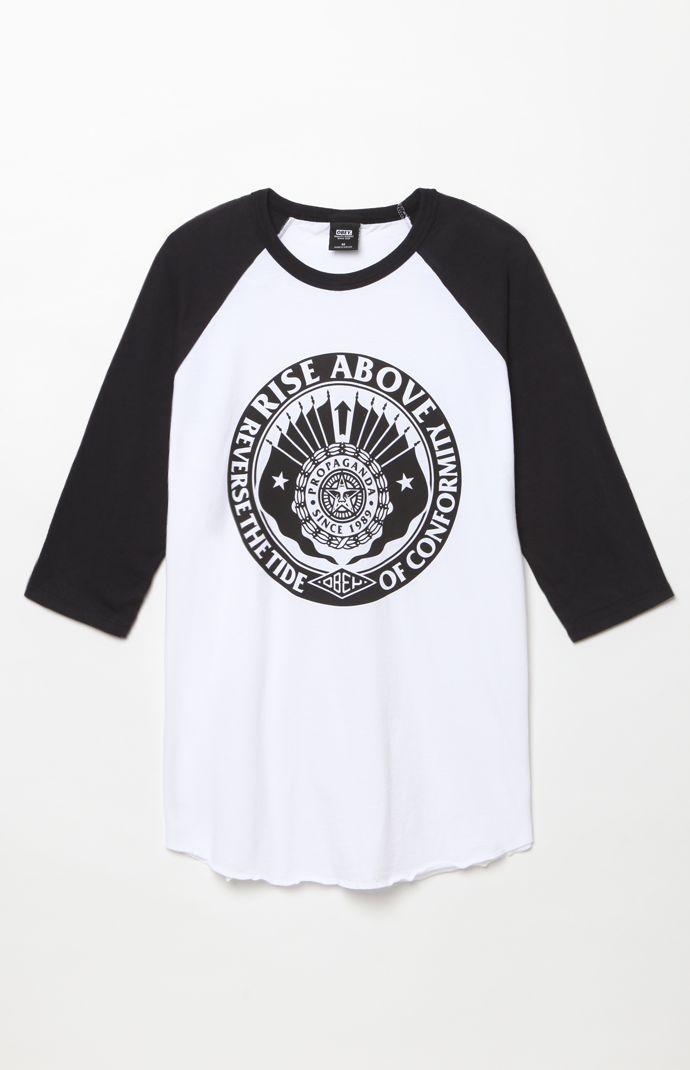 Obey Reverse The Tide Baseball T-shirt
