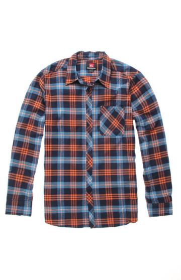 Quiksilver Mens Quiksilver Shirt - Quiksilver Octopus Soup Flannel Shirt
