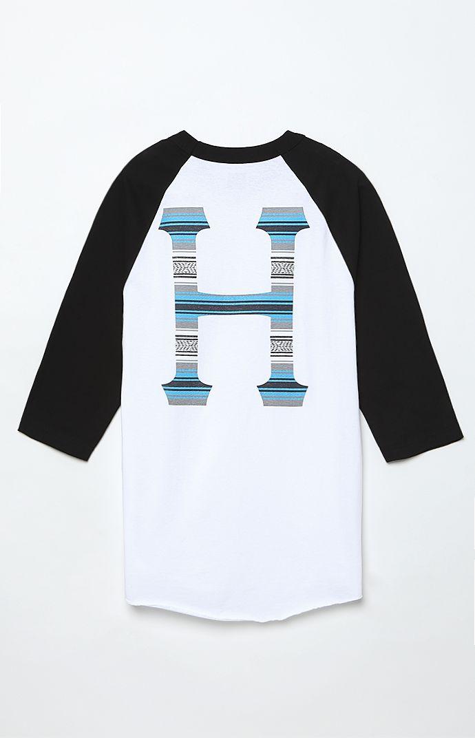 Huf Baja Script Chest Baseball T-shirt