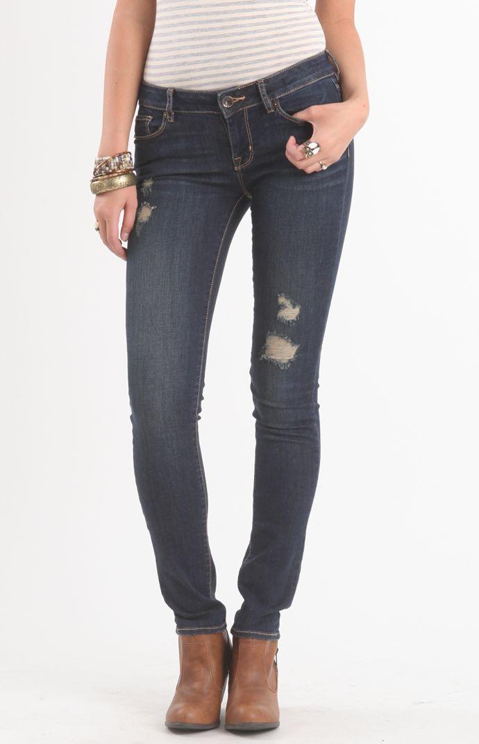 Bullhead Denim Co Womens Bullhead Denim Co Jeans - Bullhead Denim Co Coppola Dark Skinny Jeans