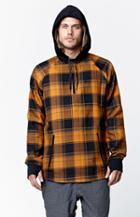 Quiksilver Layover Plaid Flannel Long Sleeve Riding Shirt