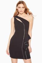 Parker Ny Clarisa One-shoulder Ruffled Dress