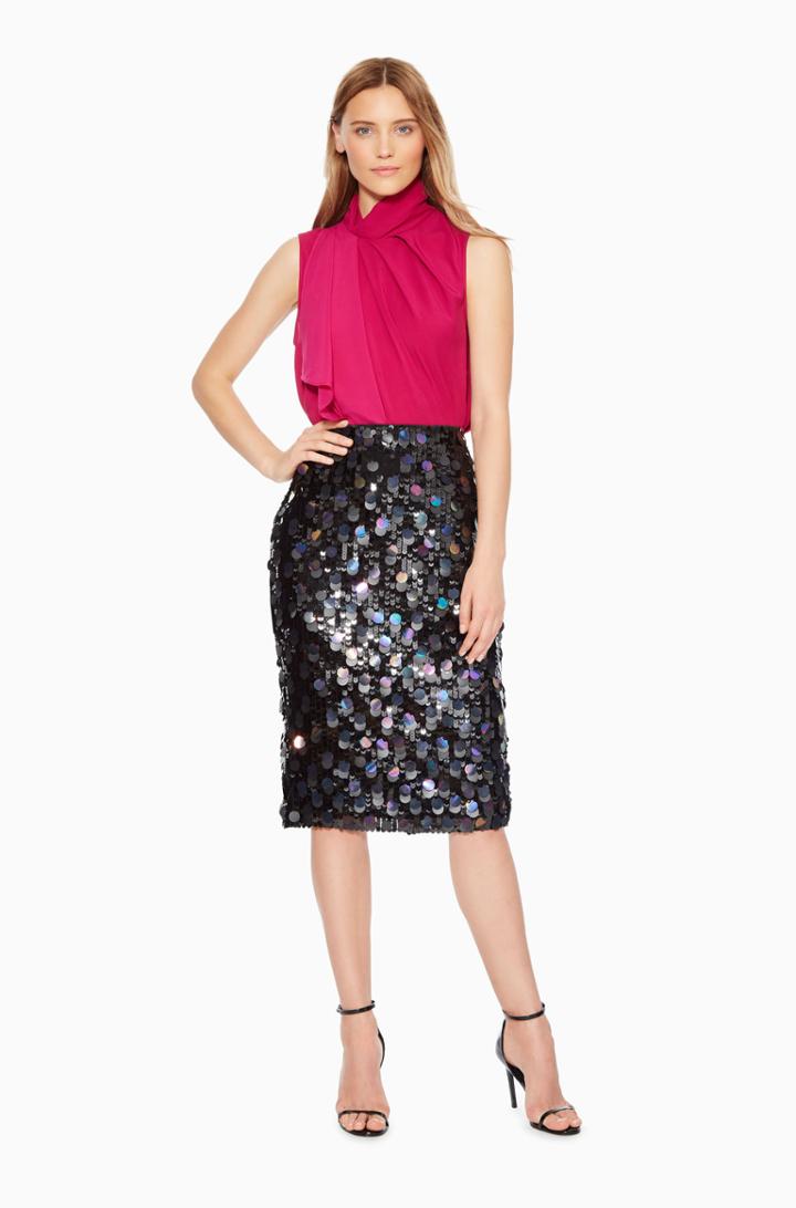 Parker Ny Glenda Sequined Skirt