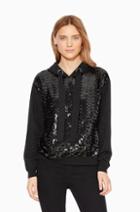 Parker Ny Nolan Sequined Sweater
