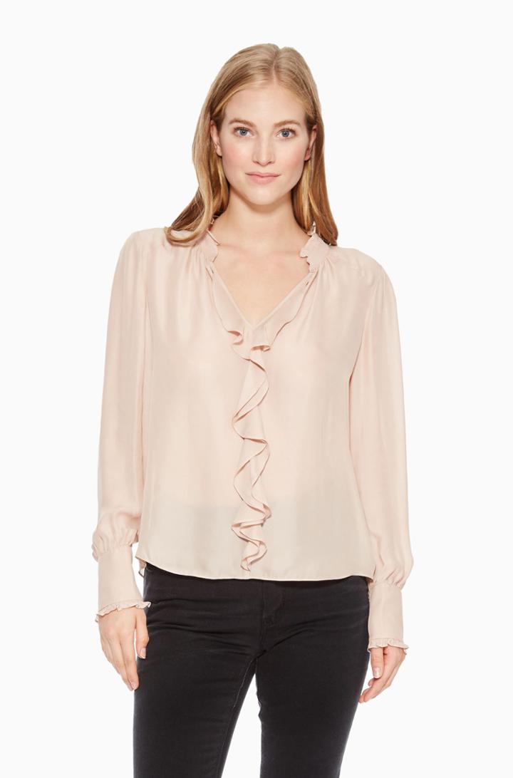 Https:/www.parkerny.com/tilly-blouse/p8i4850sb.html Parker Ny Tilly Blouse Moonlight Leopard Print, Size Large