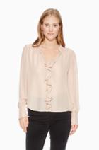 Https:/www.parkerny.com/tilly-blouse/p8i4850sb.html Parker Ny Tilly Blouse Moonlight Leopard Print, Size Large