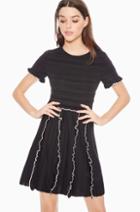 Parker Ny Lenny Ruffled Knit Dress