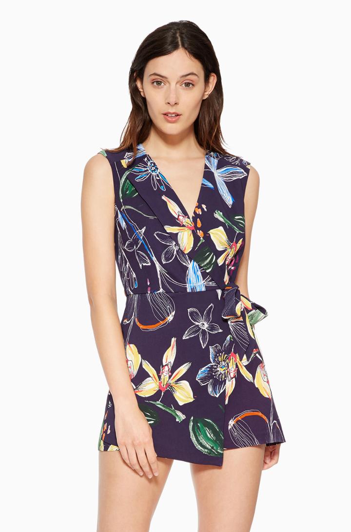 Parker Ny Rosie Floral Romper