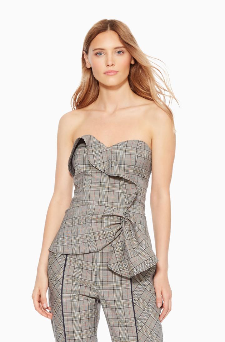 Parker Ny Hazel Plaid Top