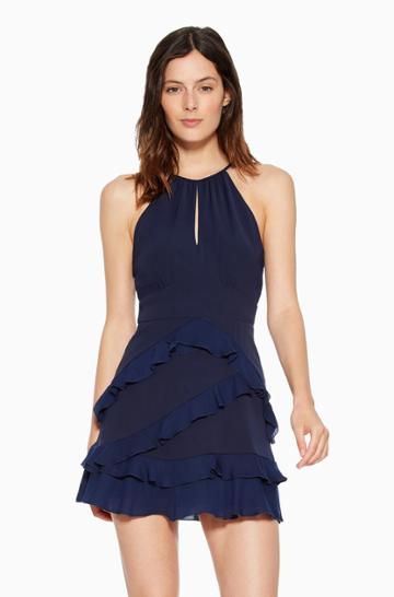 Https:/www.parkerny.com/phoenix-combo-dress/p8f4723mc.html Parker Ny Phoenix Combo Day Dress Aquarius, Size 12