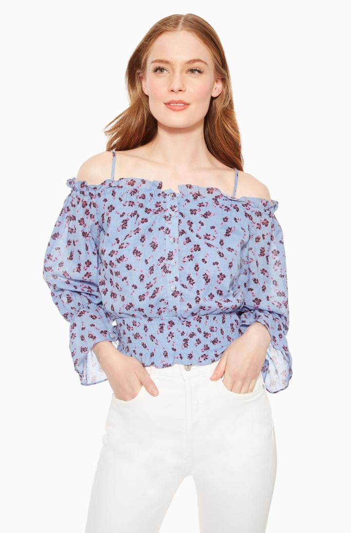 Parker Ny Tori Floral Blouse