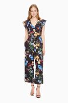 Https:/www.parkerny.com/tommi-combo-jumpsuit/p8h4832uni.html Parker Ny Tommi Combo Jumpsuit Black Calla Floral, Size 10