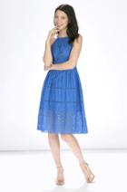 Parker Ny Alana Dress L Glacius