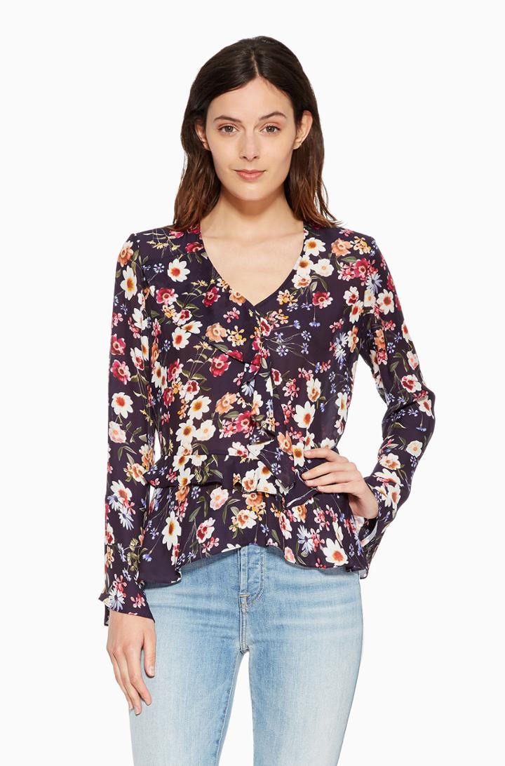 Parker Ny Nova Floral Blouse