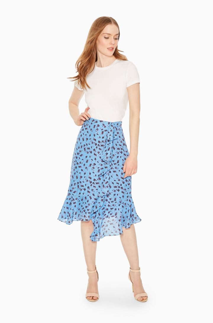 Parker Ny Collins Floral Skirt