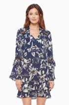 Https:/www.parkerny.com/cherise-combo-dress/p7j4155gep.html Parker Ny Cherise Combo Dress Blue Rooted Floral, Size X-small