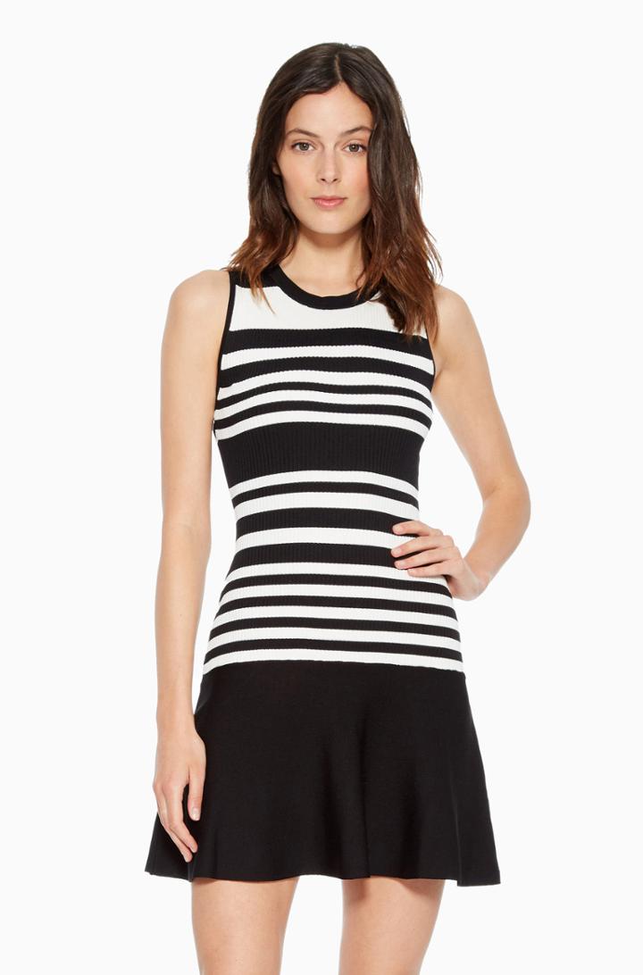Parker Ny Penny Striped Knit Dress