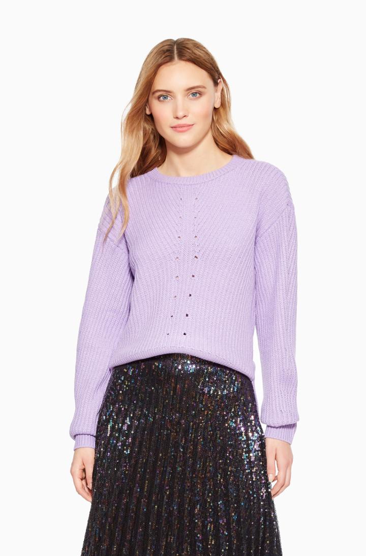 Https:/www.parkerny.com/ronnie-sweater/p8kba30.html Parker Ny Ronnie Sweater Lavender, Size Xxs
