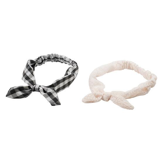 Minicci Women's (2 Pk) Gingham Bow Hair Wraps