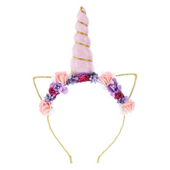 Minicci Women's Sweet Flowers Unicorn Headband