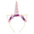 Minicci Women's Sweet Flowers Unicorn Headband