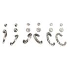 Minicci Women's (9 Pk) Hoop / Stud Earrings Set