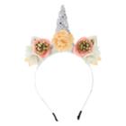 Minicci Women's Soft Flowers Glitter Unicorn Headband